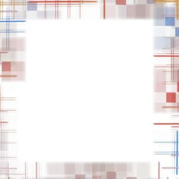 White abstract background with checkered border frame. Stock Illustration