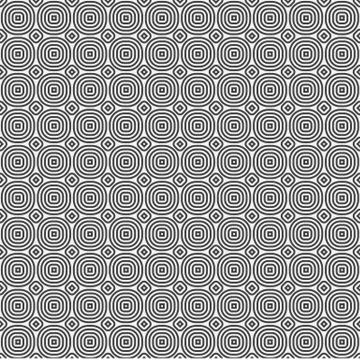 White Abstract Background with Circles Stock Illustration