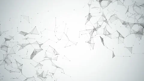 White abstract background geometric lines Stock Footage 131435312