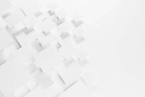 White abstract background - geometric pattern of soar rhombuses in light with Foto stock