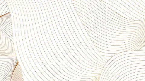 White abstract background with golden refracted wavy pattern イラスト素材