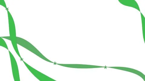 White abstract background with green stripe Stock Illustration