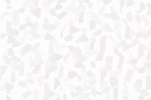 White abstract background with random sizes of geometric shapes. 3D illustration イラスト素材