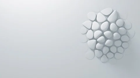White Abstract Background. Soft light Loop clean minimal pattern. Stock Footage 124274383
