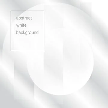 White abstract background with transparent stripes and spheres Stock Illustration