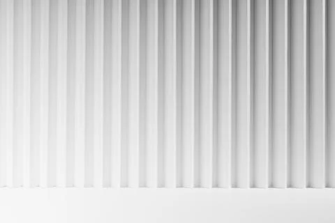 White abstract background of vertical striped gradient pattern, floor as stag Stock Photos