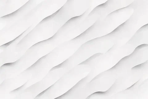 White Abstract Background with Waves. 3d Rendering, 3d Illustration. Stock Illustration