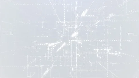 White Abstract Binary Code Background 動画素材 113465365