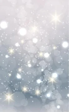White abstract blurred background with bokeh effect Stock Illustration