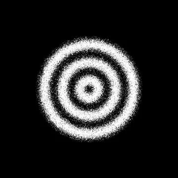 White Abstract Circle Badge Stock Illustration