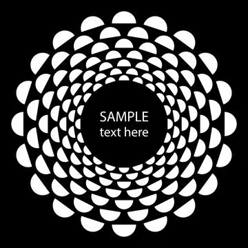 White abstract circle shape Stock Illustration