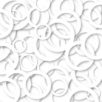 White abstract circle vector background Stock Illustration
