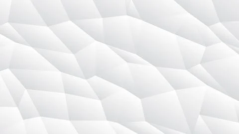 White Abstract Crumpled Paper Texture Background or Polygonal Structure Effect Stock Illustration