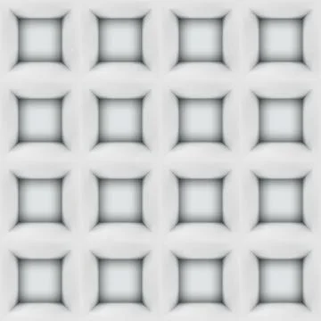 White abstract cubes 3D seamless pattern background Stock Illustration