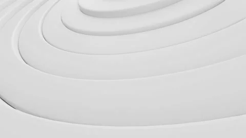 White Abstract curve wave flow background, Seamless loop 4k 3d rendering Stock Footage 219474959