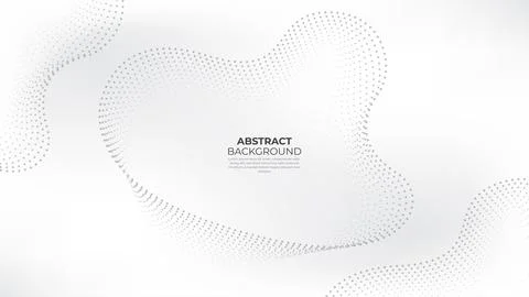 White abstract dots backrgound. White Abstract wavy paper cut background. Stock Illustration