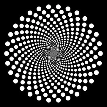 White abstract dotted shape Stock Illustration