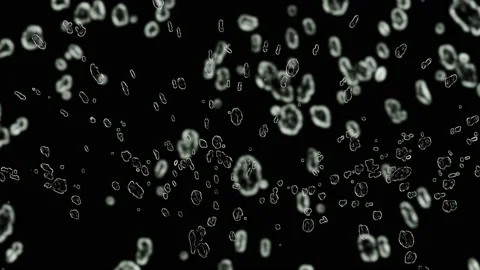 White, Abstract, Flipping Oval Shapes with a Defocused Closer Layer Видео 147669863