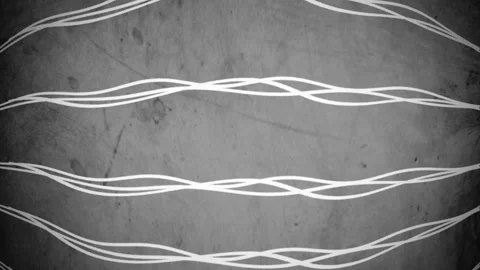 White Abstract flowing Fluid waves of stripes over textured bulge background Stock-Footage 272639211