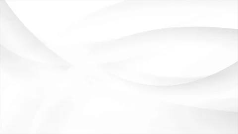 White abstract flowing waves video animation Stock Footage 81233431