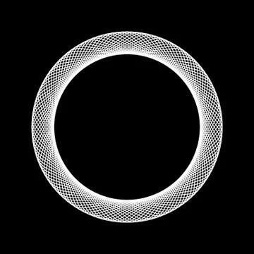 White Abstract Fractal Shape Stock Illustration