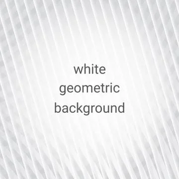White abstract geometric background Illustrazione stock
