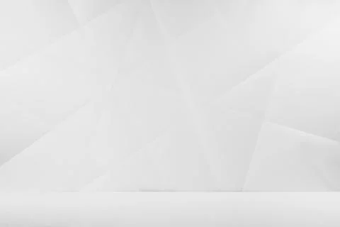 White abstract geometric background as scene with crossed lines, corners and  Stock Photos