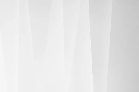 White abstract geometric background with soft light paper inclined vertical l Stock Photos