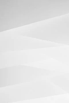 White abstract geometric background with soft light paper inclined vertical l Stock Photos