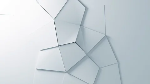 White Abstract Geometric Surface Background business presentation. Stock Footage 122849183