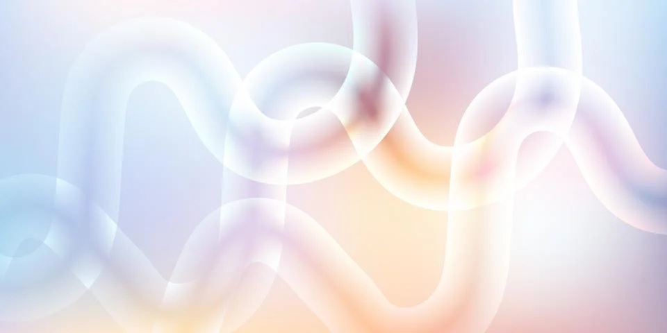 White Abstract Glowing Circle Ring Background with Soft Light Effect Stock Illustration