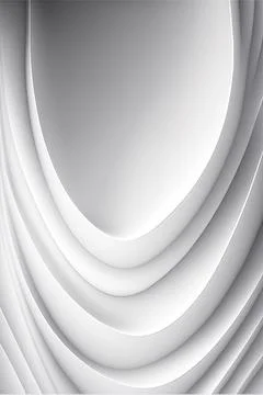 White abstract gradient, wave wallpaper, free space, Made by AI Illustrazione stock