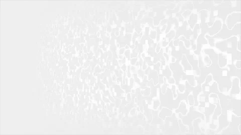 White abstract hi-tech digital particles flow futuristic technology background Stock Footage 307696957