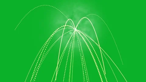 White abstract light bursts blooming on green screen background with subtle.. Stock Footage 340941154