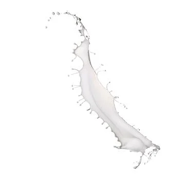 White abstract liquid splash 写真素材