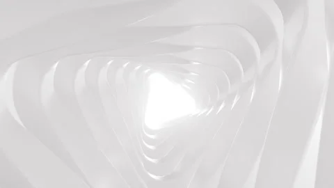 White abstract metallic curve geometry background, 3d rendering. Stock Footage 339314862