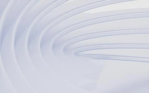 White abstract multilevel curves background, 3d rendering. 스톡 일러스트