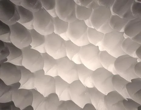 White Abstract Organic Background. 3D render, soft shadows Stock Illustration