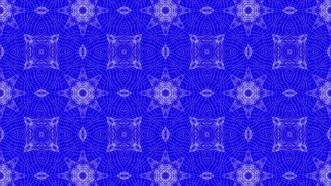 White abstract pattern warped on a blue background. abstract animation. 3d rende Stock Footage 101487144