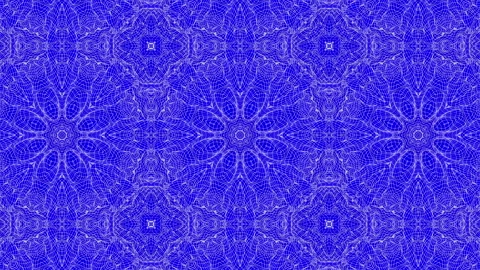 White abstract pattern warped on a blue background. abstract animation. 3d rende Stock Footage 101487590