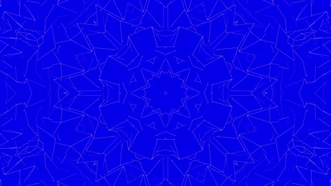 White abstract pattern warped on a blue background. abstract animation. 3d rende Stock Footage 101488619