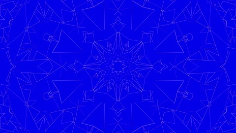 White abstract pattern warped on a blue background. abstract animation. 3d rende Stock Footage 101488654