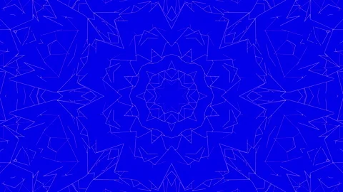 White abstract pattern warped on a blue background. abstract animation. 3d rende Stock Footage 101488813