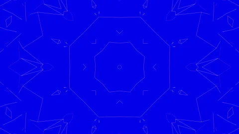 White abstract pattern warped on a blue background. abstract animation. 3d rende Stock Footage 101488817