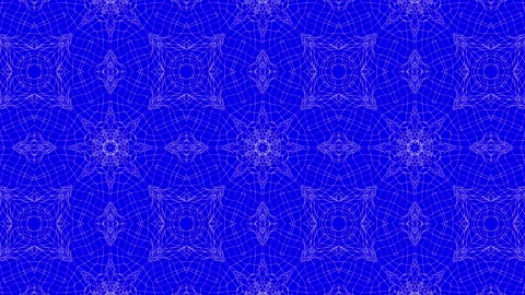 White abstract pattern warped on a blue background. abstract animation. 3d rende Stock Footage 101490243