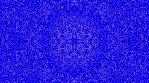 White abstract pattern warped on a blue background. abstract animation. 3d rende Stock Footage 101490505