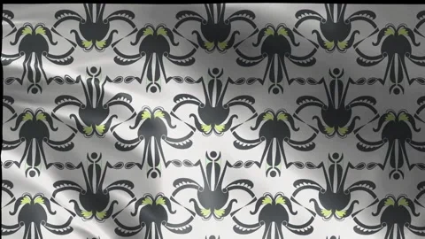 White abstract pattern in wave shape 動画素材 341801779