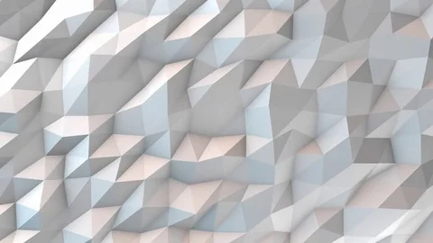 White abstract polygonal background animation loop Stock Footage 81156588