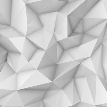 White Abstract Polygonal Background Stock Illustration