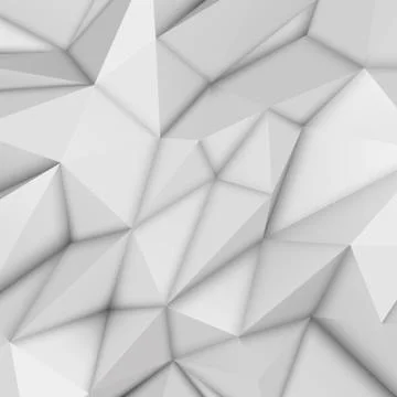 White Abstract Polygonal Background Stock Illustration